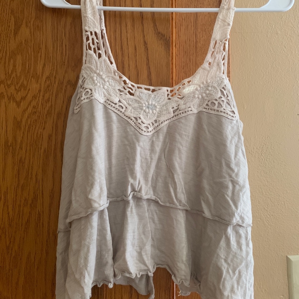 Open back crop tank